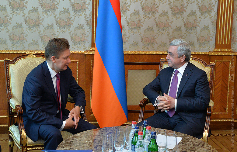 President Serzh Sargsyan received Gazprom CEO Alexei Miller