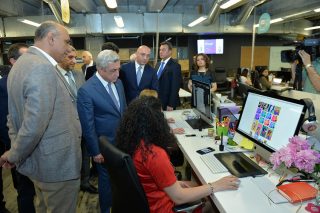 President Serzh Sargsyan Visits PicsArt Headquarters in Yerevan