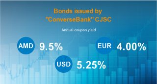 Converse Bank has commenced placement of bonds in three currencies