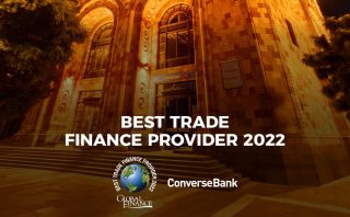 Converse Bank is the best Trade Finance Provider 2022 in Armenia according to Global Finance 