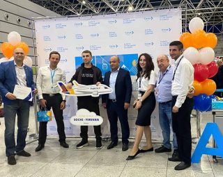 Fly Arna surprises the first passenger on its inaugural flight to Sochi