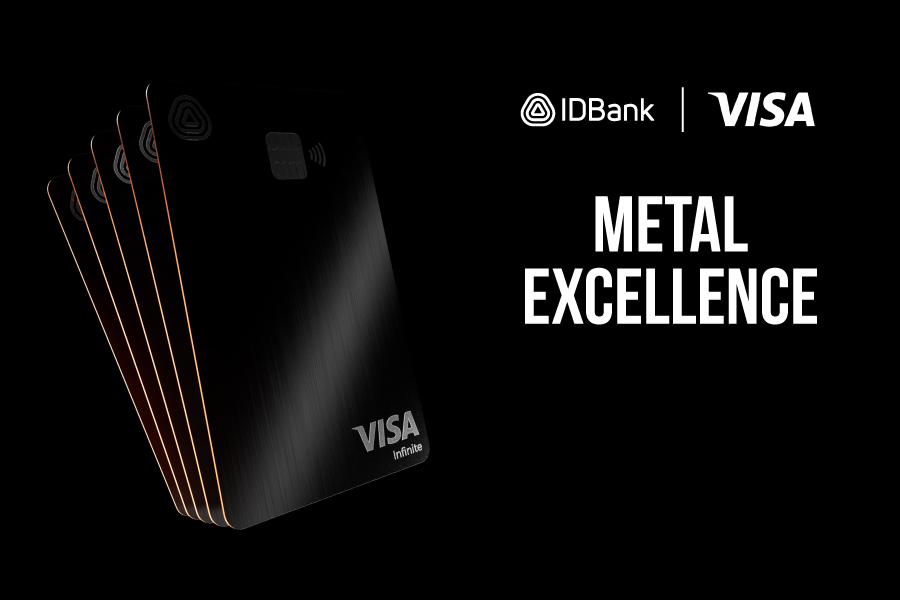 The fist premium metal vertical Visa Infinite Special Edition from IDBank