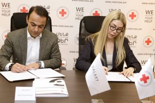 100 tons of humanitarian aid will be provided to 5,000 families from Artsakh within the framework of cooperation between the Armenian Red Cross Society and Galaxy Group of Companies