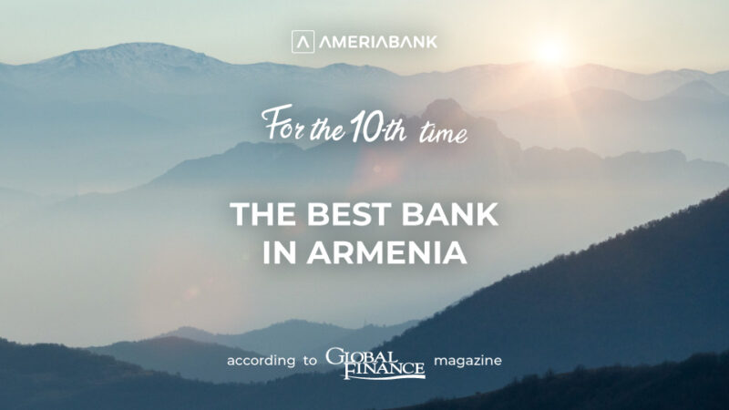 Ameriabank named the Best Bank in Armenia for 2024 by Global Finance magazine