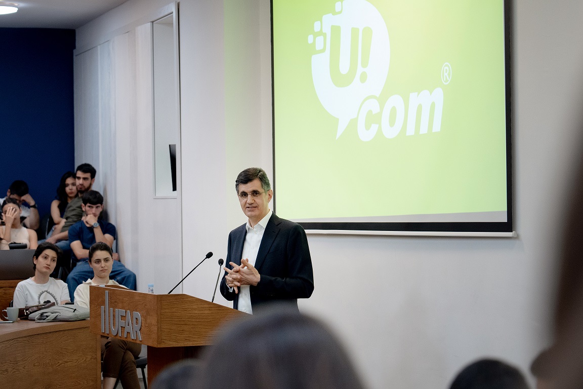 General Director of Ucom gave a lecture at the French University in Armenia 1