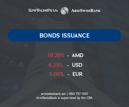 Armswissbank issues 3 bonds from the 10th of june