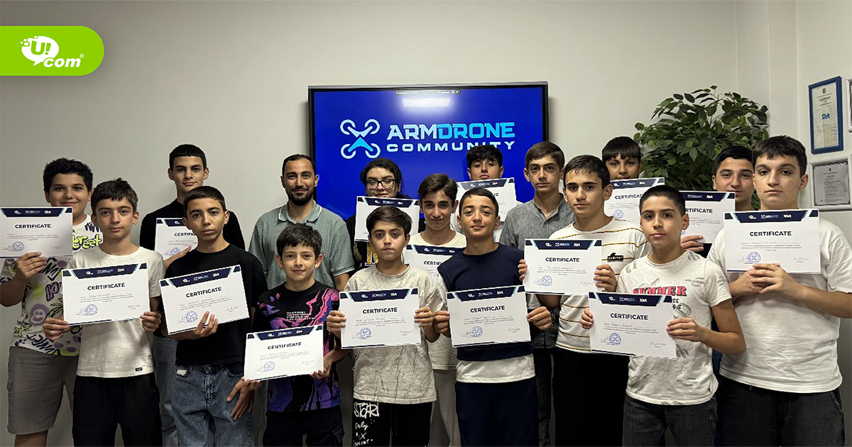 Ucom supports ArmDrone Community in teaching technologies of the future