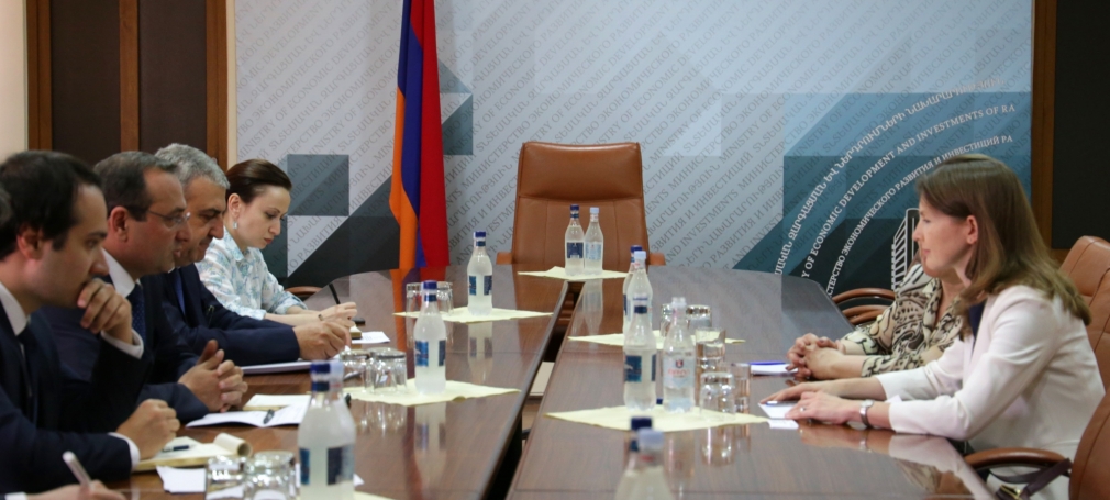 Արծվիկ Մինասյանը հանդիպում է ունեցել Արժույթի միջազգային հիմնադրամի հայաստանյան գրասենյակի ղեկավար Յուլյա Ուստյուգովայի հետ