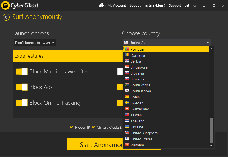 CyberGhost VPN. առանց սահմանափակումների և անվտանգ ինտերնետ