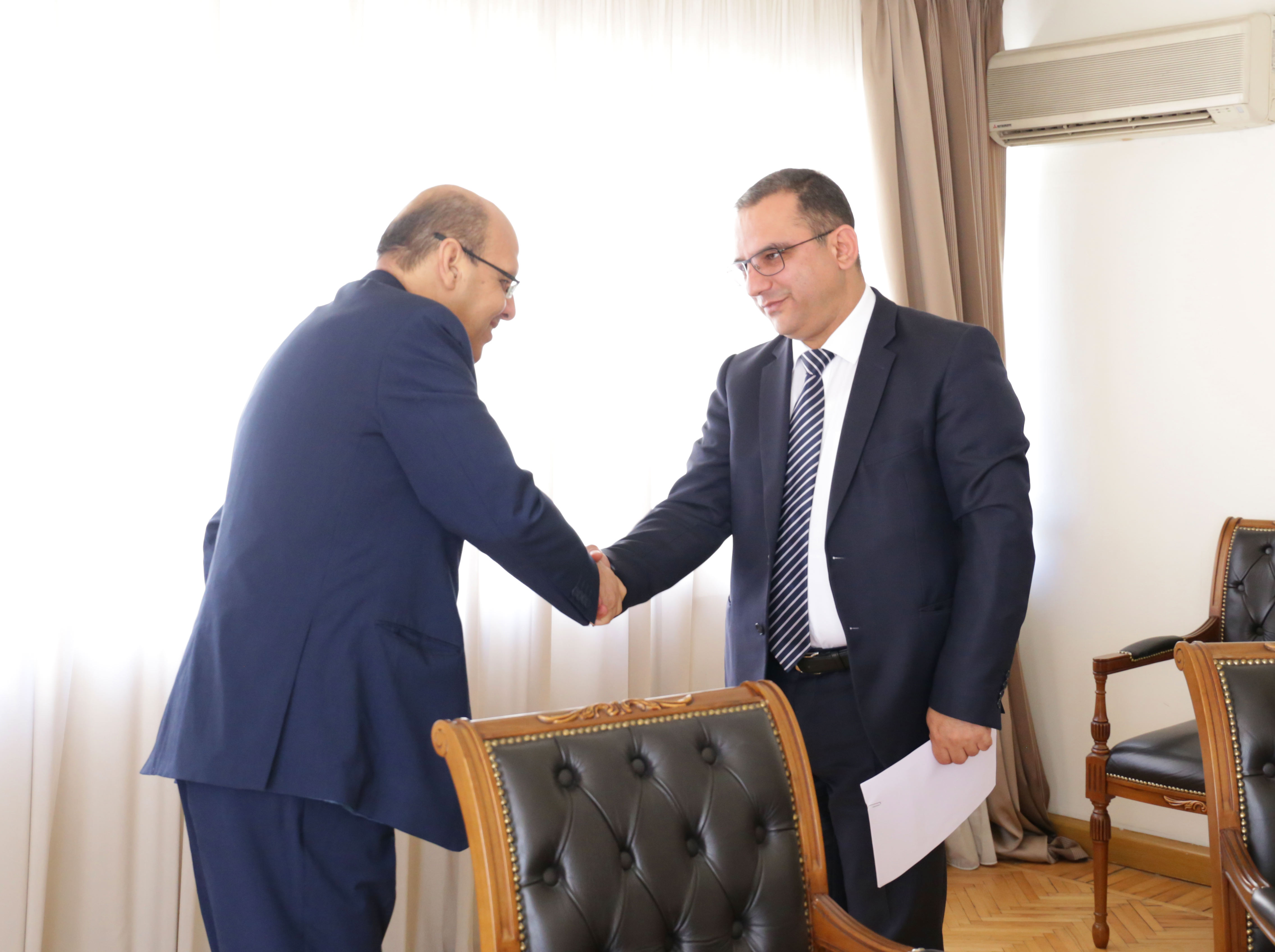 Տիգրան Խաչատրյանն ընդունել է Եգիպտոսի դեսպան Բահաա Էլ Դին Բահգատ Դիսուկիին