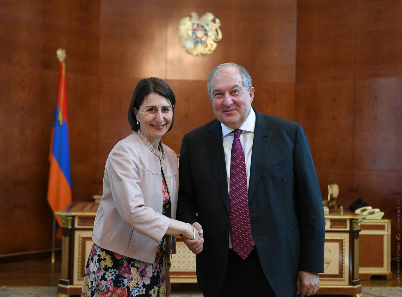 Արմեն Սարգսյանը հյուրընկալել է Ավստրալիայի Նոր Հարավային Ուելս նահանգի վարչապետ Գլեդիս Բերեջիկլյանին