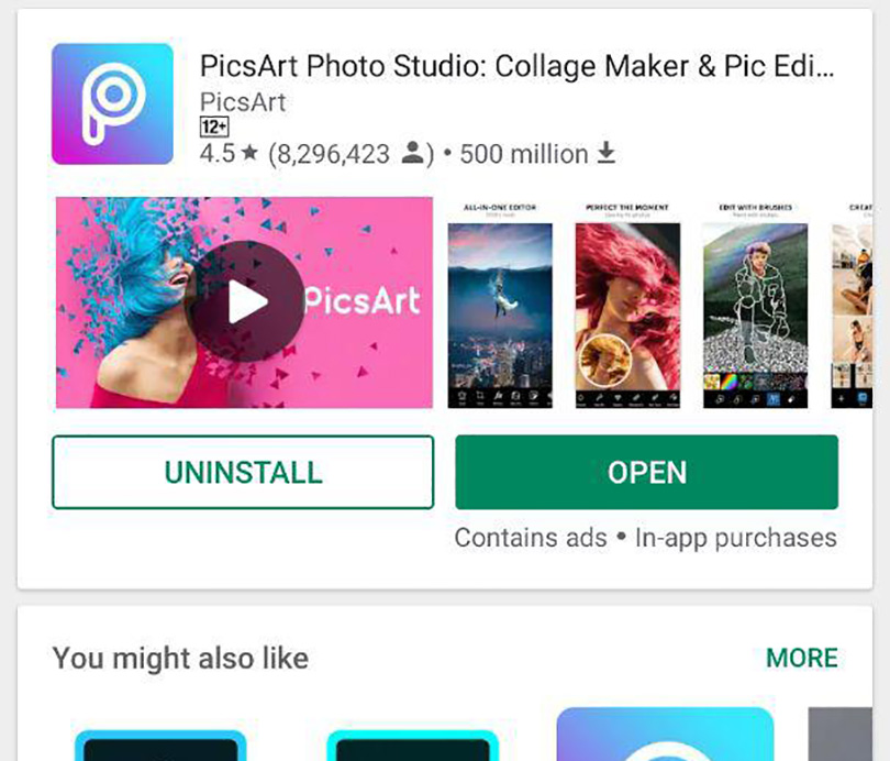 PicsArt-ի ներբեռնումների քանակը Google Play-ում հատել է 500 մլն-ի սահմանը