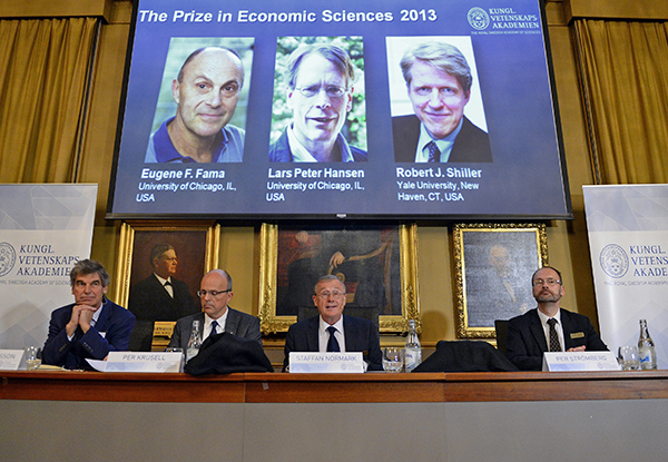 Հայտնի են տնտեսագիտության ոլորտի 2013թ. Նոբելյան մրցանակակիրները