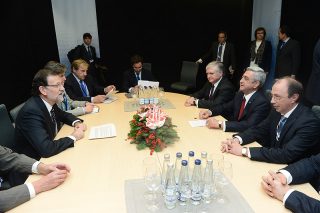 Նախագահ Սերժ Սարգսյանը Վիլնյուսում հանդիպում է ունեցել Իսպանիայի վարչապետ Մարիանո Ռախոյի հետ