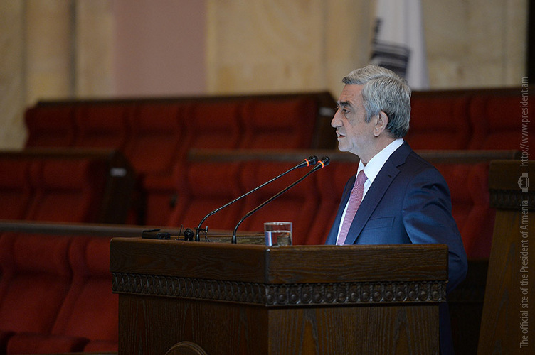 Սերժ Սարգսյանը մասնակցել է Հայաստանի արդյունաբերողների եվ գործարարների (գործատուների) միության 7-րդ համագումարին
