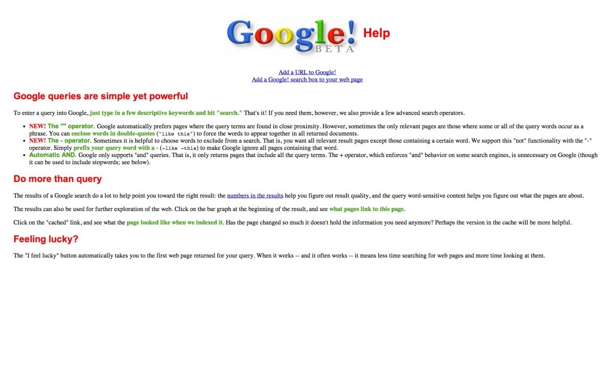 Ինչպե՞ս է փոխվել Google-ը 1997 թվականից ի վեր