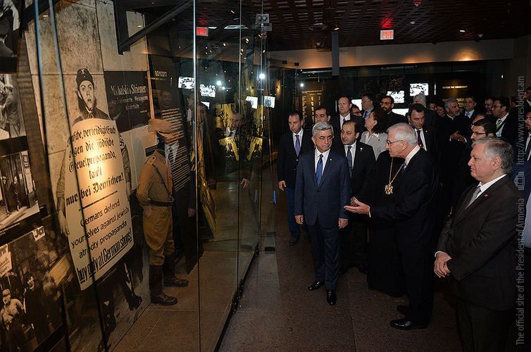 Սերժ Սարգսյանն այցելել է Միացյալ Նահանգների Հոլոքոստի հուշահամալիր-թանգարան