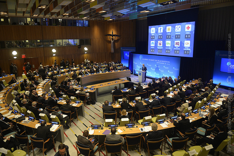 Նախագահ Սերժ Սարգսյանը ելույթ է ունեցել ՄԱԿ-ի խաղաղապահությանը նվիրված գագաթնաժողովում