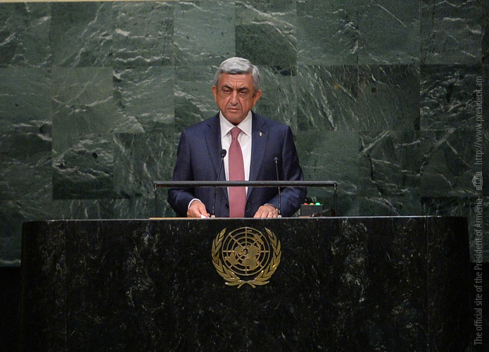 Նախագահ Սարգսյանի ելույթը ՄԱԿ-ի Գլխավոր վեհաժողովի նստաշրջանում