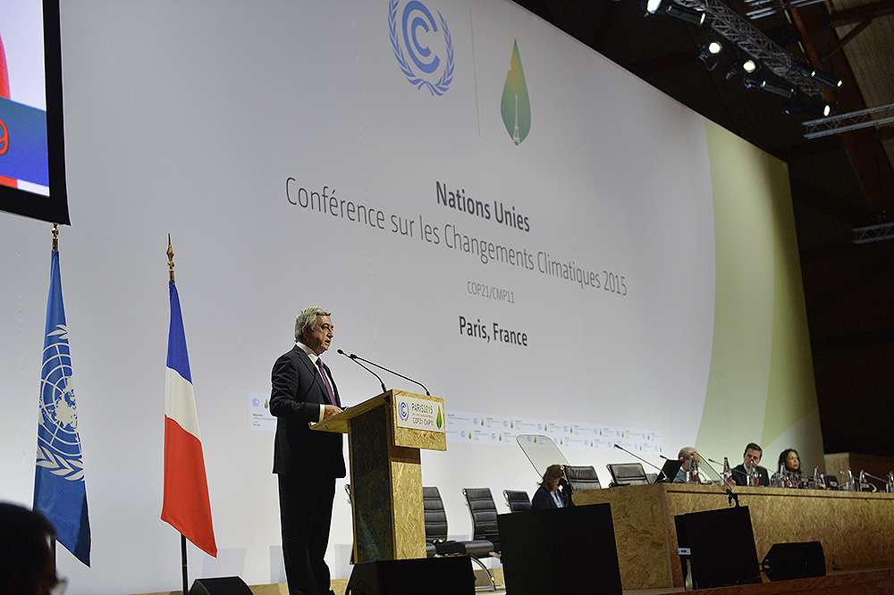 Նախագահ Սարգսյանը ելույթ է ունեցել «Կլիմայի փոփոխության մասին» համաժողովում