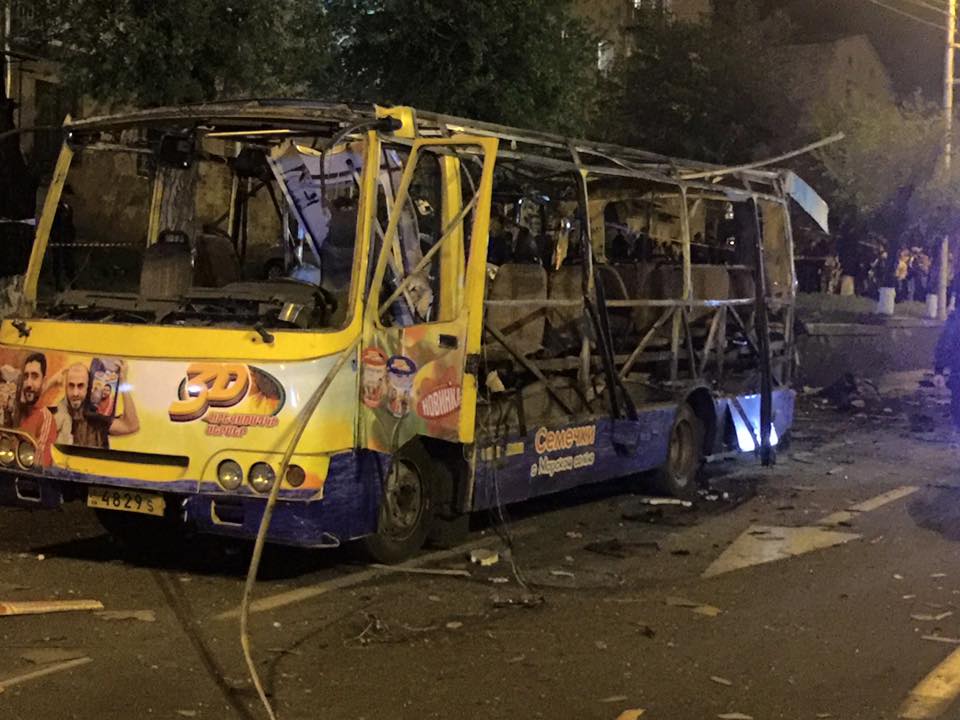 Երևանում 63 երթուղու ավտոբուսի պայթյունից զոհվել է մեկ մարդ