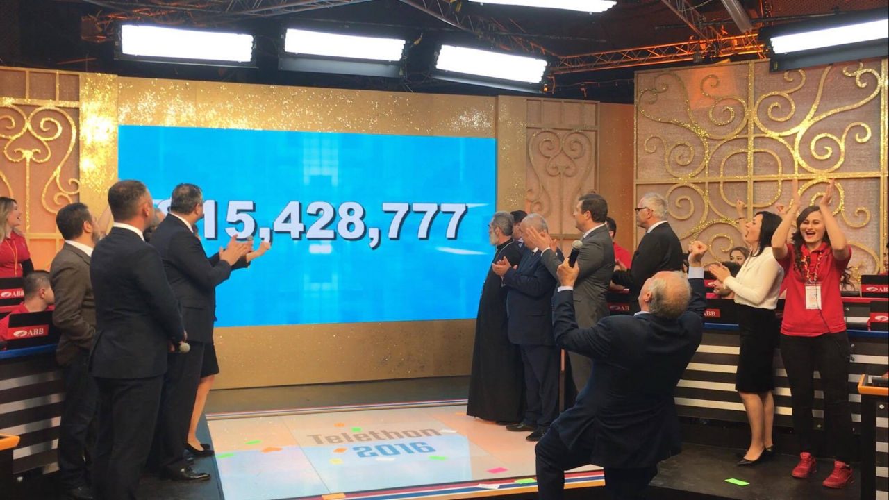 Հայաստան Հիմնադրամի 19-րդ հեռուստամարաթոնի արդյունքում հավաքագրվել է 15.4 մլն դոլար