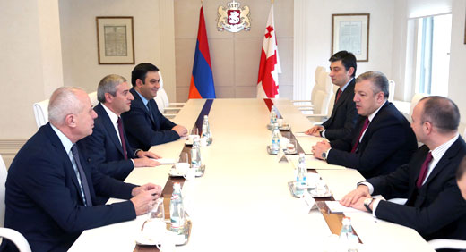 Նախարար Վահան Մարտիրոսյանը հանդիպել է Վրաստանի վարչապետ Գիորգի Կվիրիկաշվիլիին