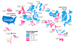 ԻՆՖՈԳՐԱՖԻԿԱ. Աշխարհի ամենաթանկ բրենդներն՝ ըստ երկրների