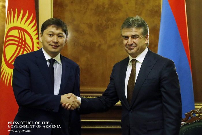 Հայաստանի և Ղրղըզստանի վարչապետներն երկկողմ տնտեսական կապերի զարգացման հարցեր են քննարկել