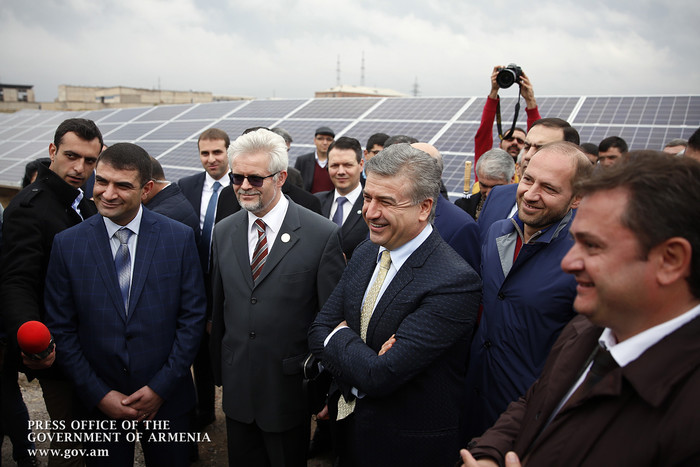 Կարեն Կարապետյանի մասնակցությամբ բացվել է «Թալին-1» արևային կայանը