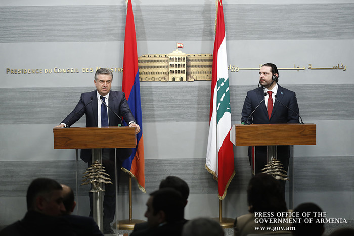 Հայաստանի և Լիբանանի վարչապետները հանդես են եկել բանակցությունների արդյունքներն ամփոփող հայտարարություններով