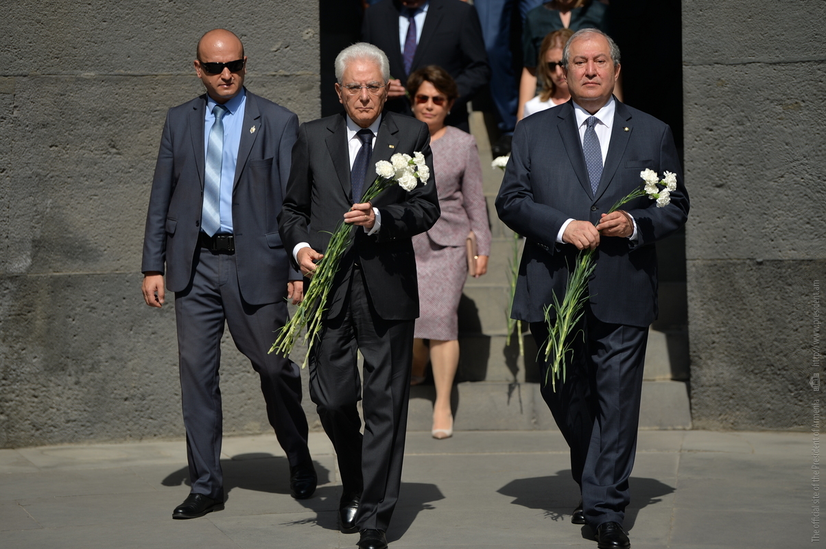 Հայաստանի և Իտալիայի նախագահները այցելել են Ծիծեռնակաբերդ
