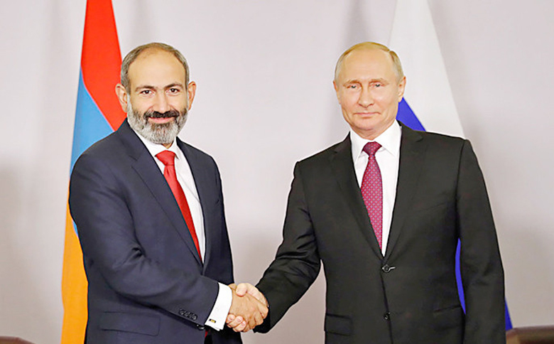 Պուտինը շնորհավորել է Փաշինյանին Հայաստանի վարչապետի պաշտոնում նշանակվելու առթիվ