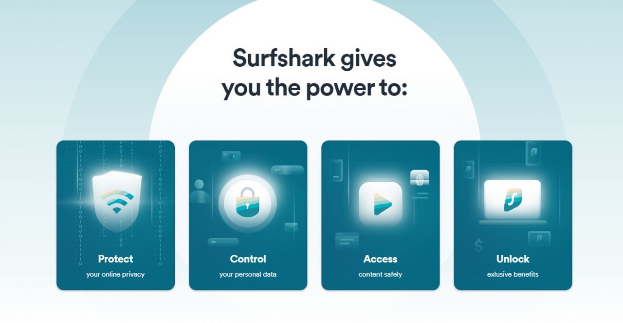 SurfShark. արագ և անվտանգ VPN հարթակ