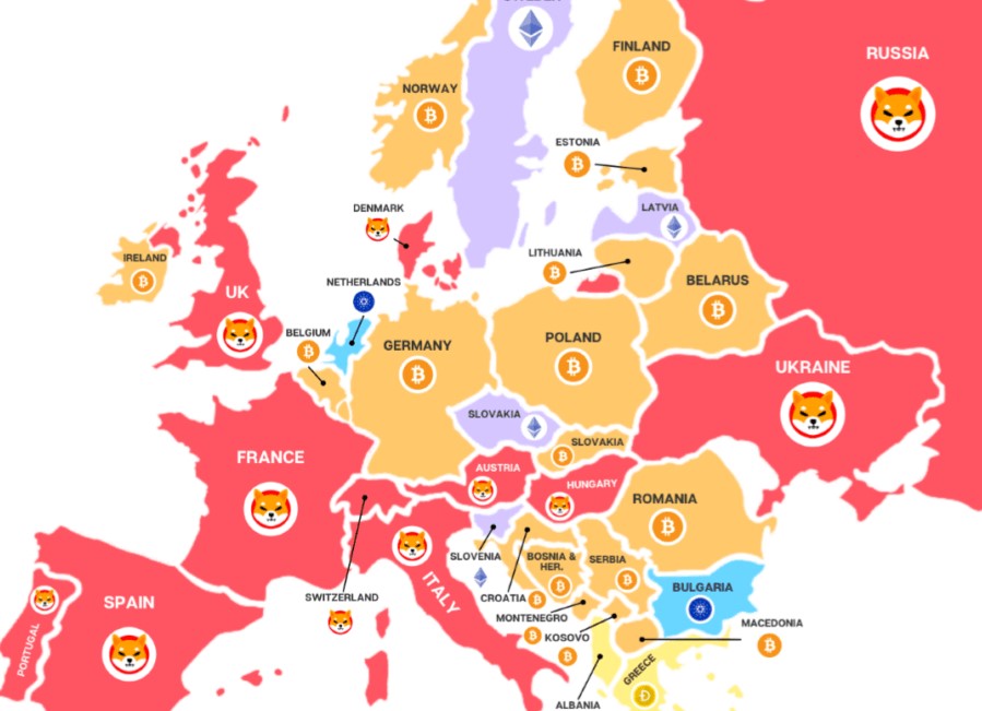 Ինֆոգրաֆիկա. $SHIB-ը Եվրոպայում ամենաշատ Google-ում որոնված ալթքոինն է. Կրիպտո՝ Bybit-ի հետ