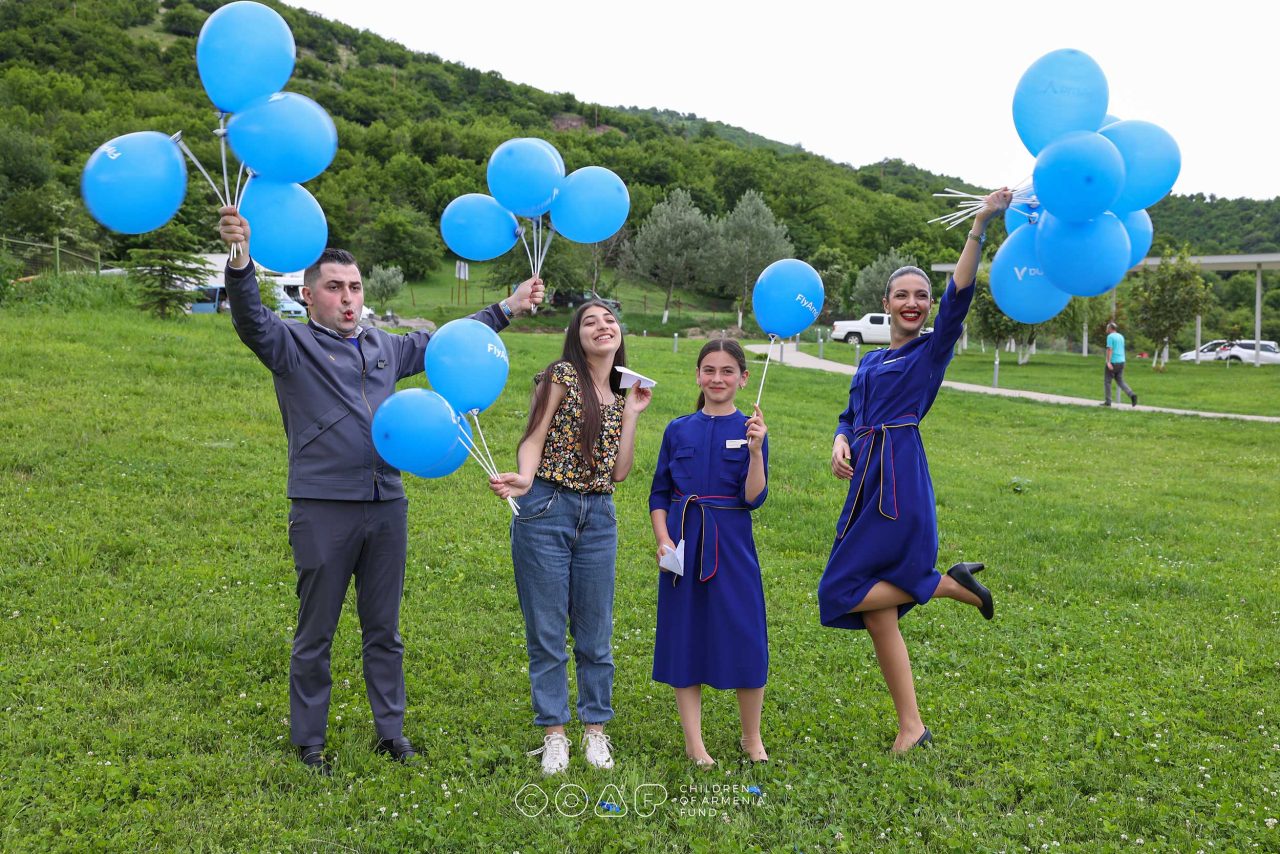 Fly Arna-ն եւ ՔՈԱՖ-ը բացահայտել են ավիացիայի աշխարհը Լոռու մարզի երեխաների համար