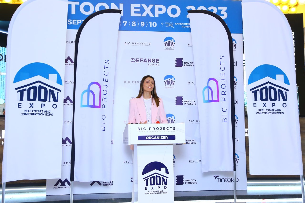 Մեկնարկել է TOON EXPO 2023 անշարժ գույքի և կառուցապատման ոլորտի միջազգային մասշտաբային ցուցահանդեսը