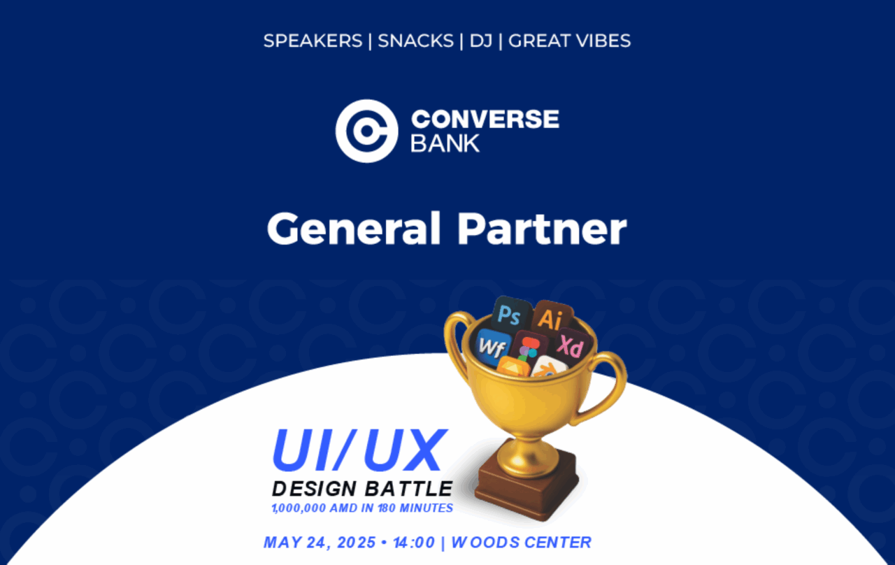 Կոնվերս Բանկը UX/UI Battle-ի գլխավոր գործընկերն է