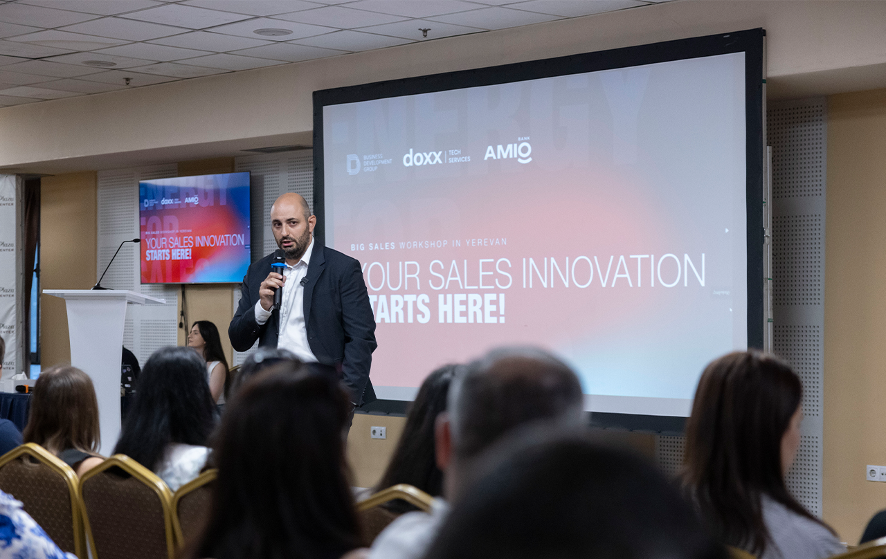 Ամիօ բանկը ներկայացրեց բիզնեսի համար նախատեսված ծառայությունները «Energy for Sales» workshop-ի ընթացքում
