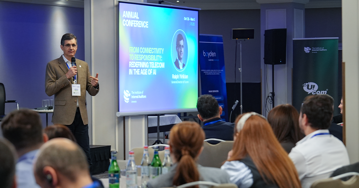 Ucom-ի գլխավոր տնօրեն Ռալֆ Յիրիկյանը ներկայացրեց  ԱԲ դարաշրջանում հեռահաղորդակցության տեսլականը