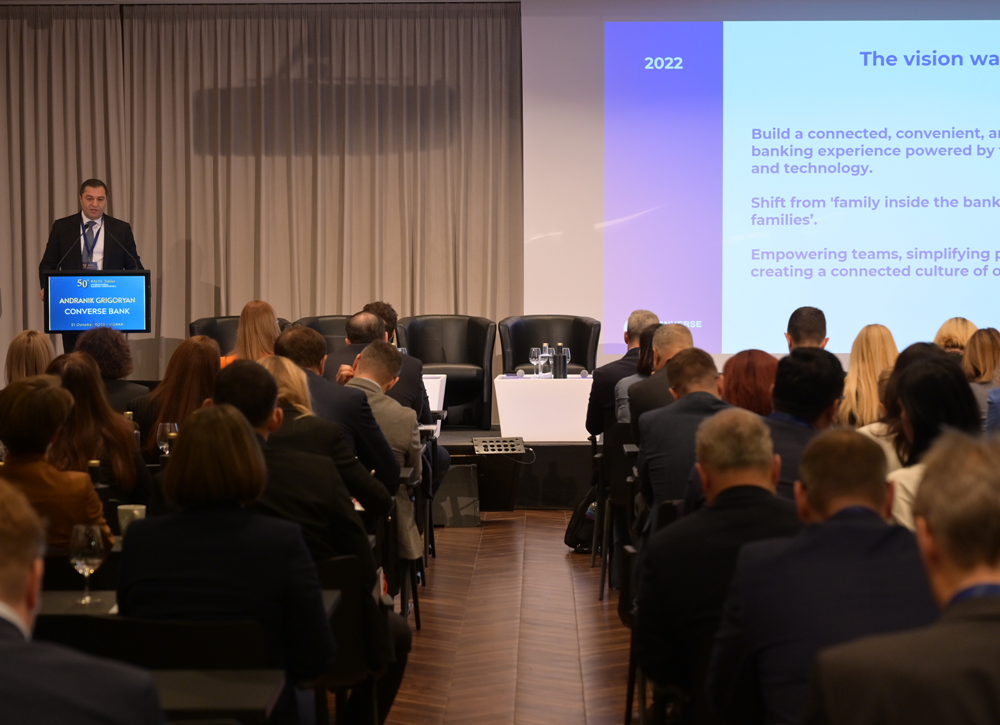 Connected, Convenient, Converse․ Անդրանիկ Գրիգորյանը BACEE համաժողովում ներկայացրել է Կոնվերս Բանկի թվային փոխակերպման ուղին