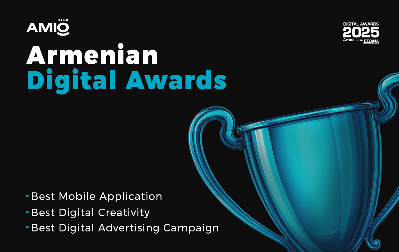 Ամիօ բանկը՝ Armenian Digital Awards-ի մրցանակակիր