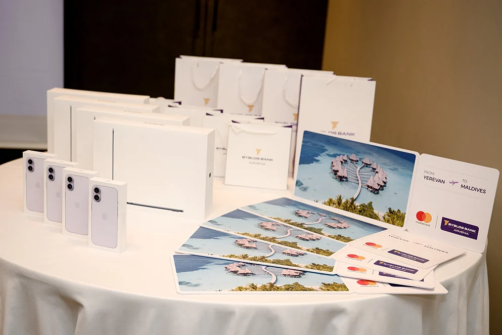 Մալդիվների փաթեթներ ու Apple սարքեր՝ Բիբլոս Բանկ Արմենիայի հավատարիմ հաճախորդներին