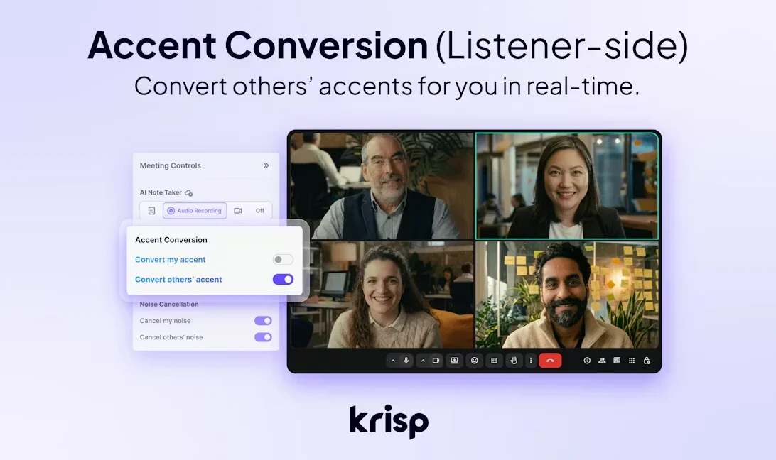 Աջակցեք Krisp-ի ակցենտի փոխակերպման Accent AI հեղափոխական տեխնոլոգիային Product Hunt հարթակում