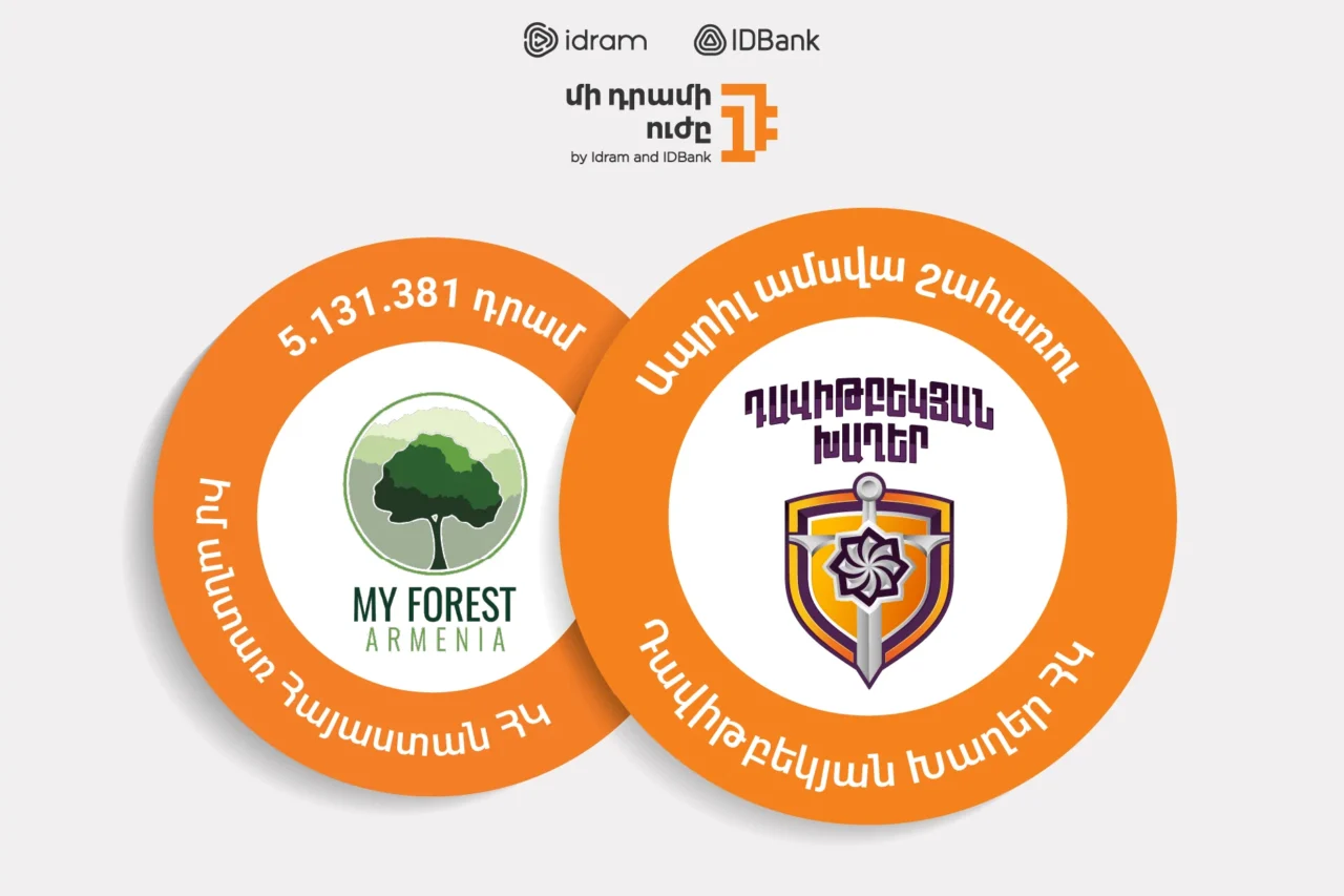 Մի դրամի ուժի ապրիլ ամսվա շահառուն Դավիթբեկյան խաղեր ՀԿ-ն է