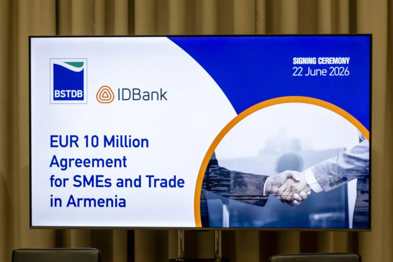 BSTDB-ն և IDBank-ը ստորագրել են 10 միլիոն եվրոյի ֆինանսավորման փաթեթ՝ Հայաստանում ՓՄՁ-ներին և առևտրին աջակցելու նպատակով