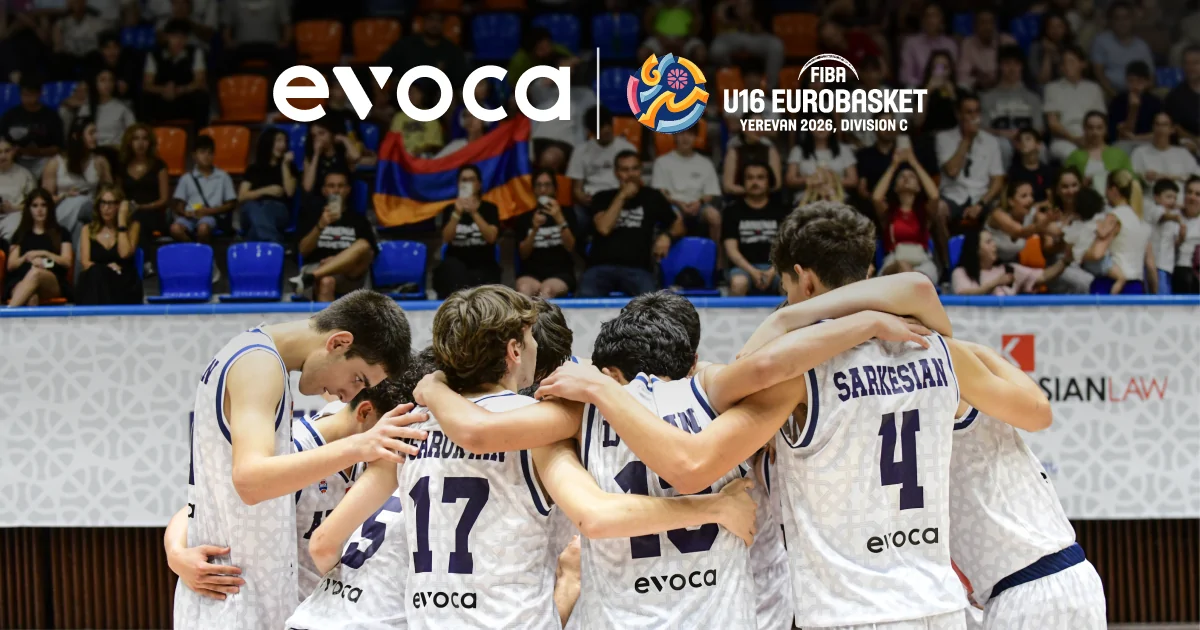 Evoca-ն՝ EuroBasket Մ16 մրցաշարի պաշտոնական հովանավոր