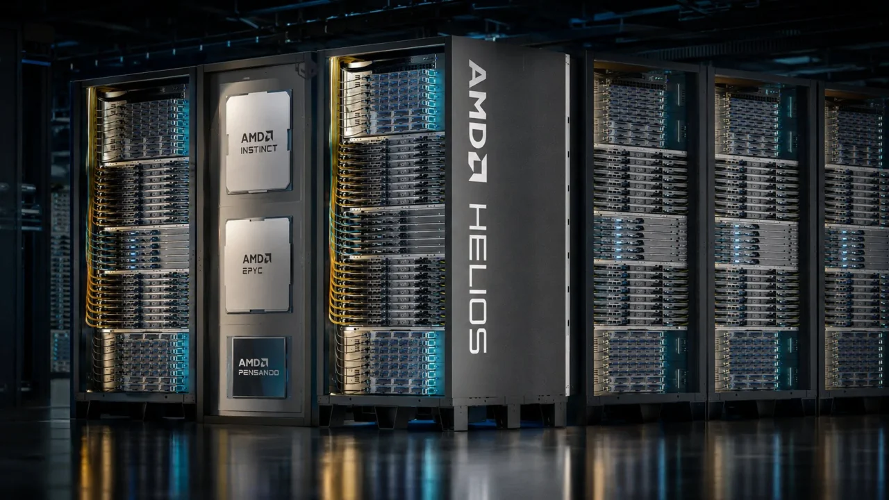AMD-ն գործարկում է Helios արհեստական բանականության համակարգը՝ Nvidia-ի հետ մրցակցելու համար