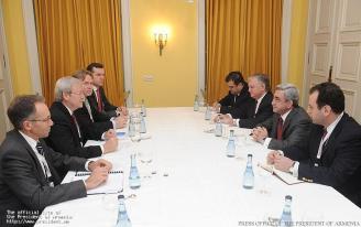 В Мюнхене Президент Серж Саргсян встретился с министром иностранных дел Австралии Кевином Джаддом
