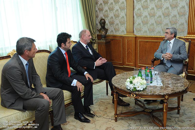 Президент Серж Саргсян принял делегацию компании «Ганиел групп»